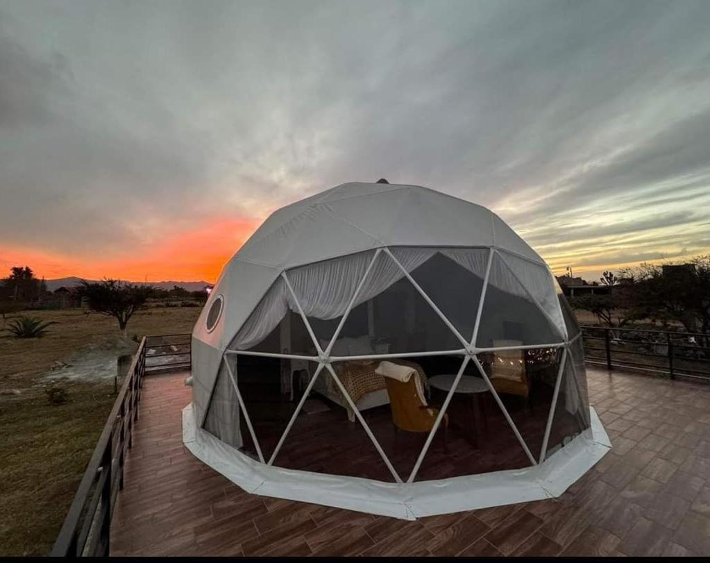 הואסקה דה אוקמפו El Gato Glamping Con Vista Al Valle מראה חיצוני תמונה
