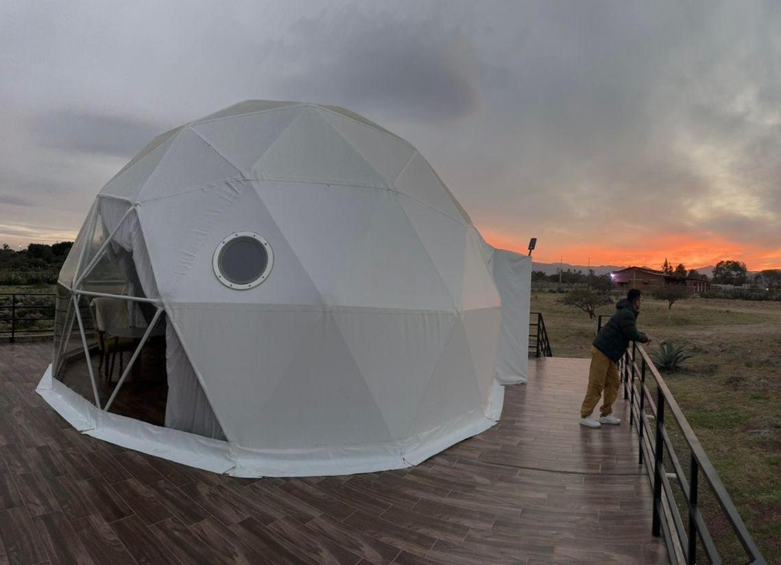 הואסקה דה אוקמפו El Gato Glamping Con Vista Al Valle מראה חיצוני תמונה