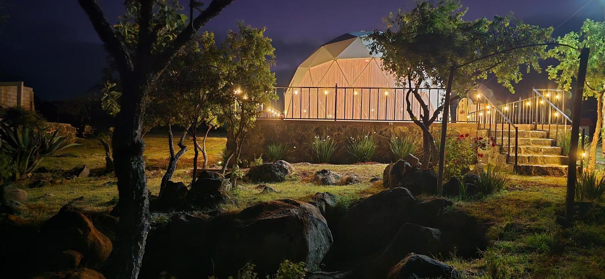 הואסקה דה אוקמפו El Gato Glamping Con Vista Al Valle מראה חיצוני תמונה