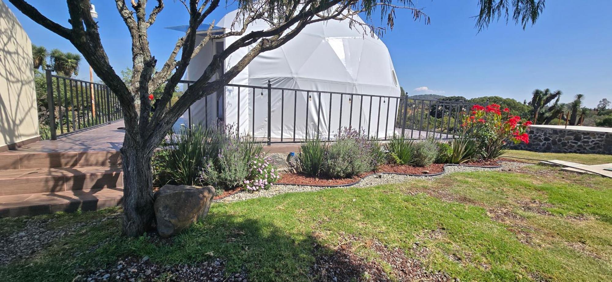 הואסקה דה אוקמפו El Gato Glamping Con Vista Al Valle מראה חיצוני תמונה